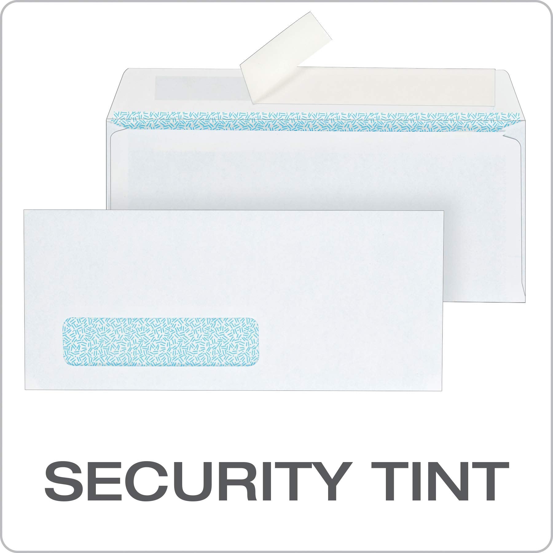 Columbian #10 Single-Window Security Envelopes, 4-1/8 x 9-1/2 Inch, Self Seal, White, for Mailing Invoices, Statements & Documents, 500/Box (COLO339)