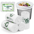 Small Trash Bags 1.2 Gallon, Biodegradable Gallon Waste Bag, Mini Compostable Strong Bathroom Wastebasket Can Liners Garbage Bags for Home Office Kitchen Fit 5 Liter 5L, 1 Gal, White 120 Pcs