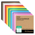 Cricut® Value Cardstock, Rainbow Sampler - 12 in x 12 in (75 Sheets)