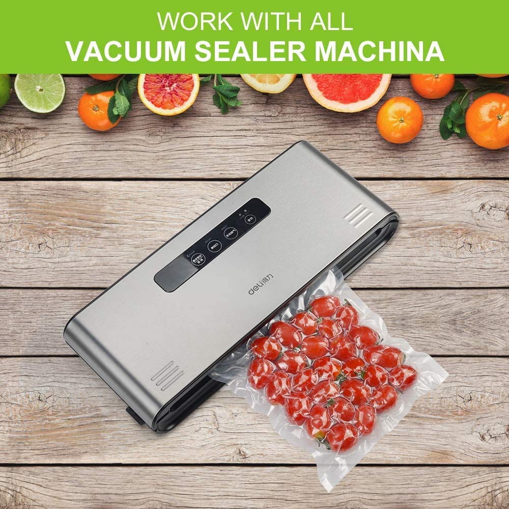 Accenter Vacuum Sealer Bags 100 Quart 8x12 Inch Commercial Grade Food Saver Bags, Seal a Meal, BPA Free, Heavy Duty, Perfect for vac storage, Meal Prep or Sous Vide (8"x12")