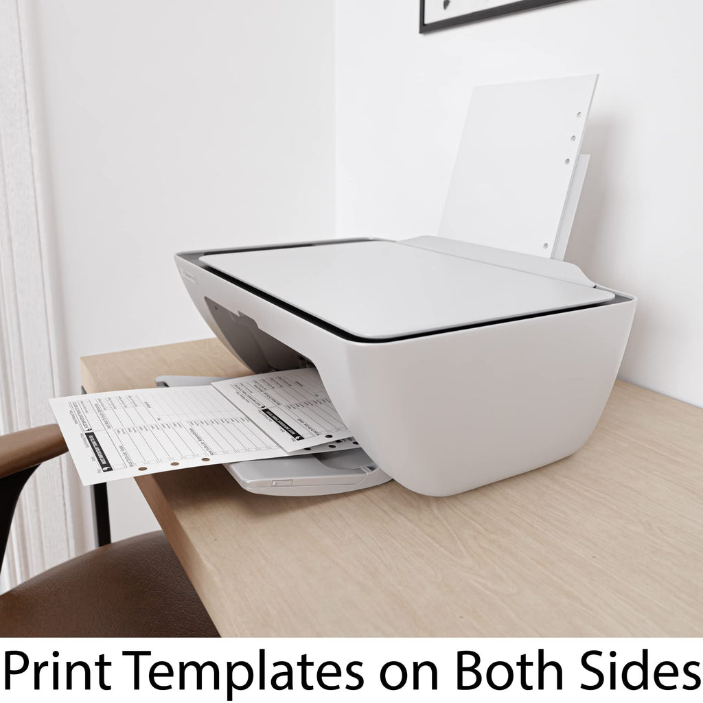 A5 Blank Paper - 250 Sheets (500 Pages) - 6 Hole Punched - 100 GSM (24 lb.) - for FiloFax, A5 Planners, Organizers, and Binders - 148mm x 210mm (5.83 inches x 8.27 inches)