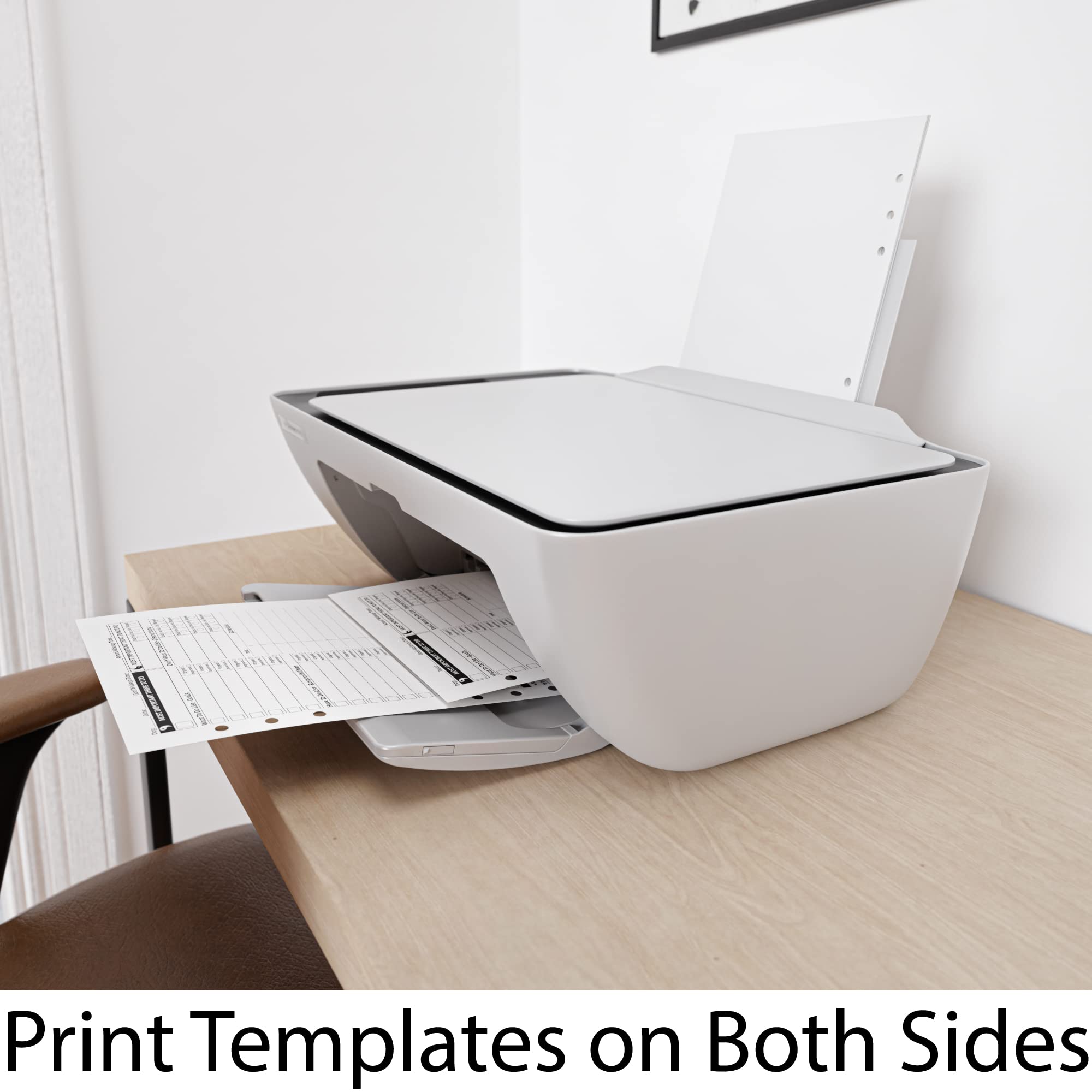 A5 Blank Paper - 250 Sheets (500 Pages) - 6 Hole Punched - 100 GSM (24 lb.) - for FiloFax, A5 Planners, Organizers, and Binders - 148mm x 210mm (5.83 inches x 8.27 inches)
