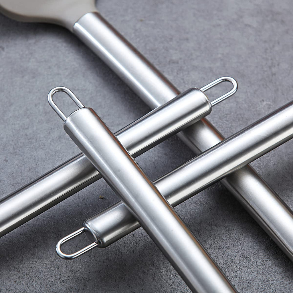 Berglander Kitchen Utensils Set 38 Pieces Non-Stick Silicone Cooking Utensils Set, Kitchen Tools Set, Spoon Spatula Set with Sturdy Stainless Steel Utensil Holder, Dishwasher Safe