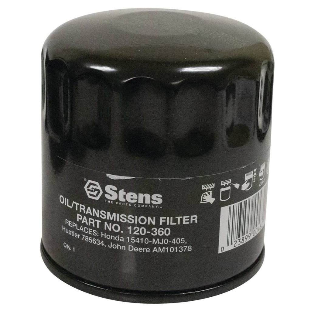 Stens 120-360 Oil Filter Replaces John Deere M806419 Kubota 30401-37580 Bobcat I.R. 3974113B Kubota HH150-32094 Hustler 785634 Honda 15410-MJ0-405 Yanmar 129150-35150