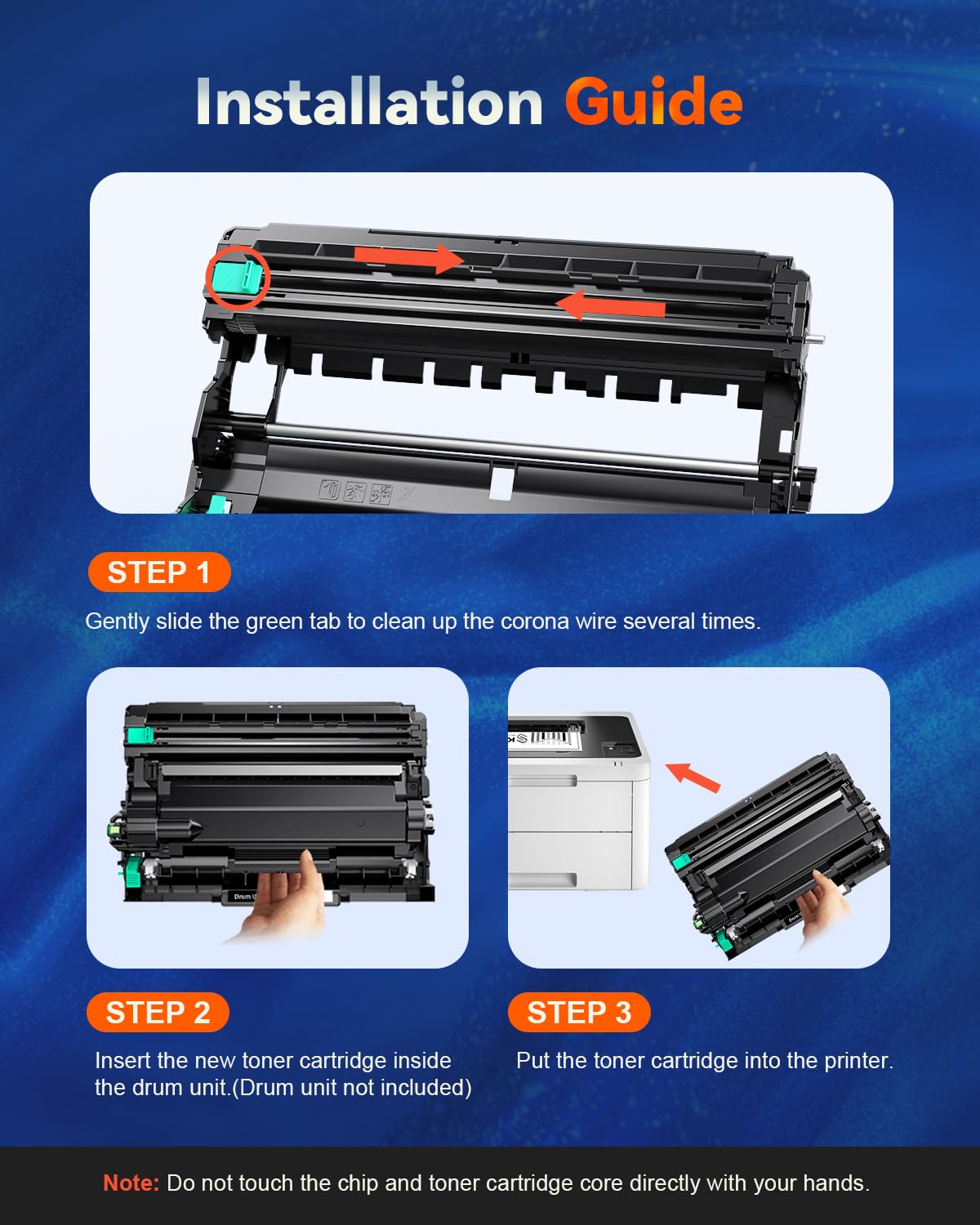 DR830 Drum Unit Replacement for Brother DR830 DR-830 TN830XL Drum Work with Brother DCP-L2640DW MFC-L2820DW HL-L2460DW HL-L2400D HL-L2405W HL-L2465DW HL-L2480DW MFC-L2820DWXL Printer (1 Pack)
