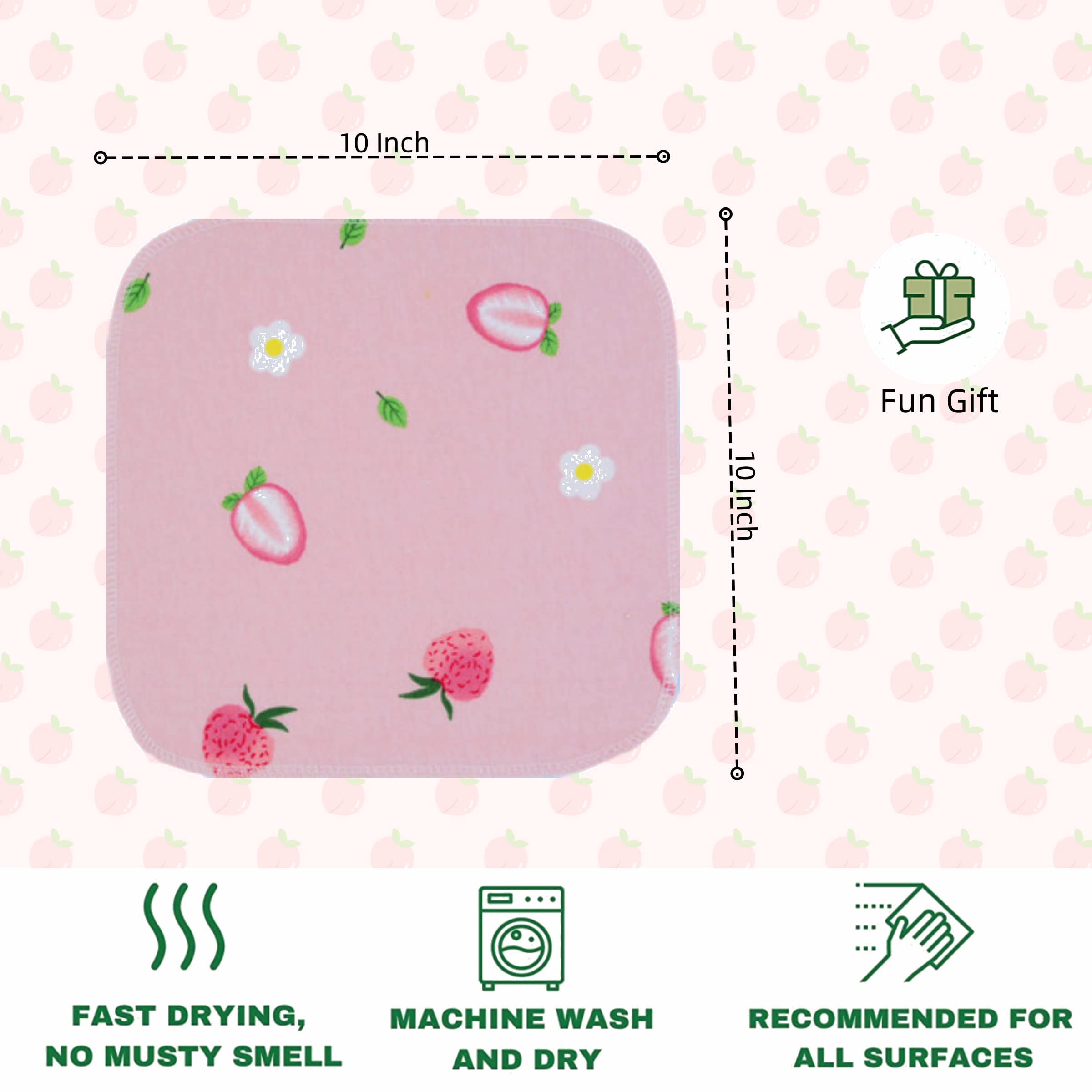 Minasuki Paperless Reusable Paper Towels - Washable Cloth with Cardboard Roll, 25 Pack Eco-Friendly for Kitchen, 10" X 10" Zero Waste Reusable Napkins