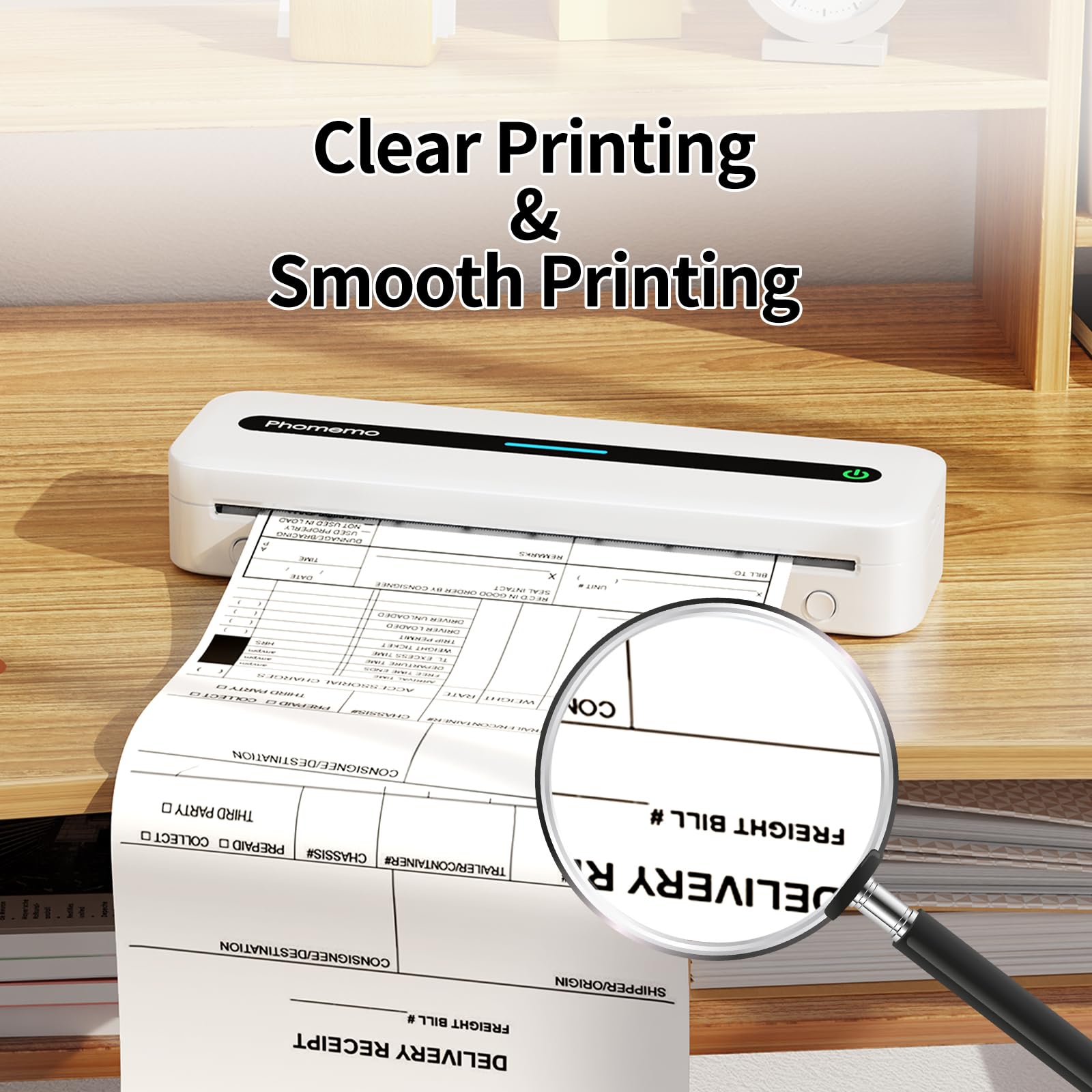 Phomemo A4 Thermal Printer Paper, M832 Printer Paper 8.27"x11.69" Compatible with Zoolion Phomemo Itari JADENS HPRT MUNBYN ASprink M833 M834 M836 MT810 and Other Portable Thermal Printer, 2 Rolls