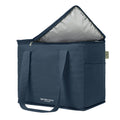 Nook Theory Insulated Grocery Bags, X-Large Reusable Grocery Bag with Zipper, Leak Proof Cooler Bag for Frozen and Hot Food, Perfect for Picnic and Travel (Deep Blue)