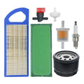GY20573 697153 Air Filter Replacement for John Deere L100 LA105 LA110 LA100 LA115 L105 L107 Lawn Mower Engine, Replacement for BS 698083 795115 794422 697014 Air Cleaner Oil Filter Kit