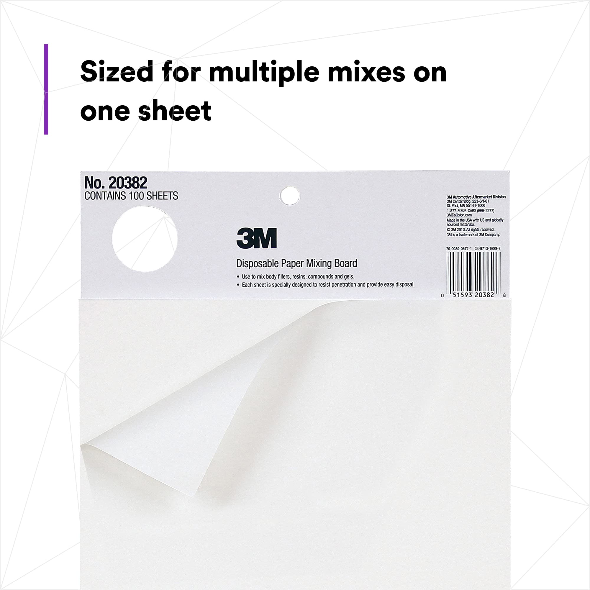 Marson 20382 Large Paper Mixing Board, Pack of 1