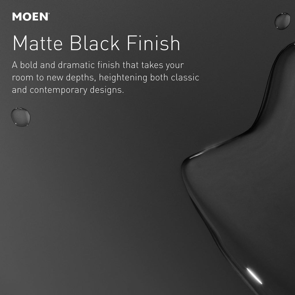 Moen BH3803BL Genta Modern Single Robe Hook, Matte Black
