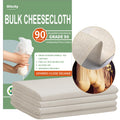 Olicity Cheese Cloth Roll, Grade 90, 3x30Ft, 90 Sq Feet, Reusable Large Cheesecloth Roll Bulk with Closed Edges Unbleached Cotton Muslin Fabric Cheese Cloths for Straining, Cooking, Crafts - 10 Yards