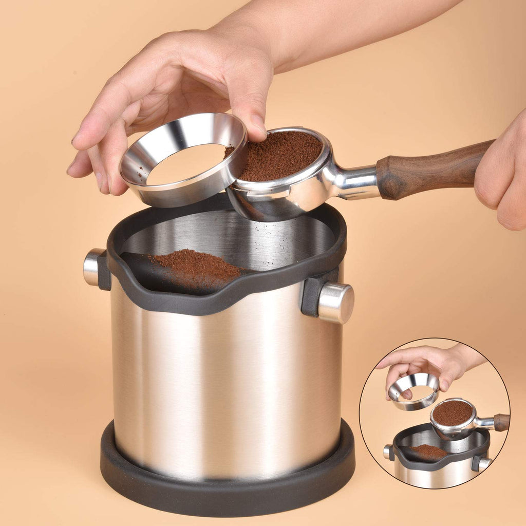 MATOW 58mm Espresso Dosing Funnel, Stainless Steel Coffee Dosing Ring Compatible With Portafilter