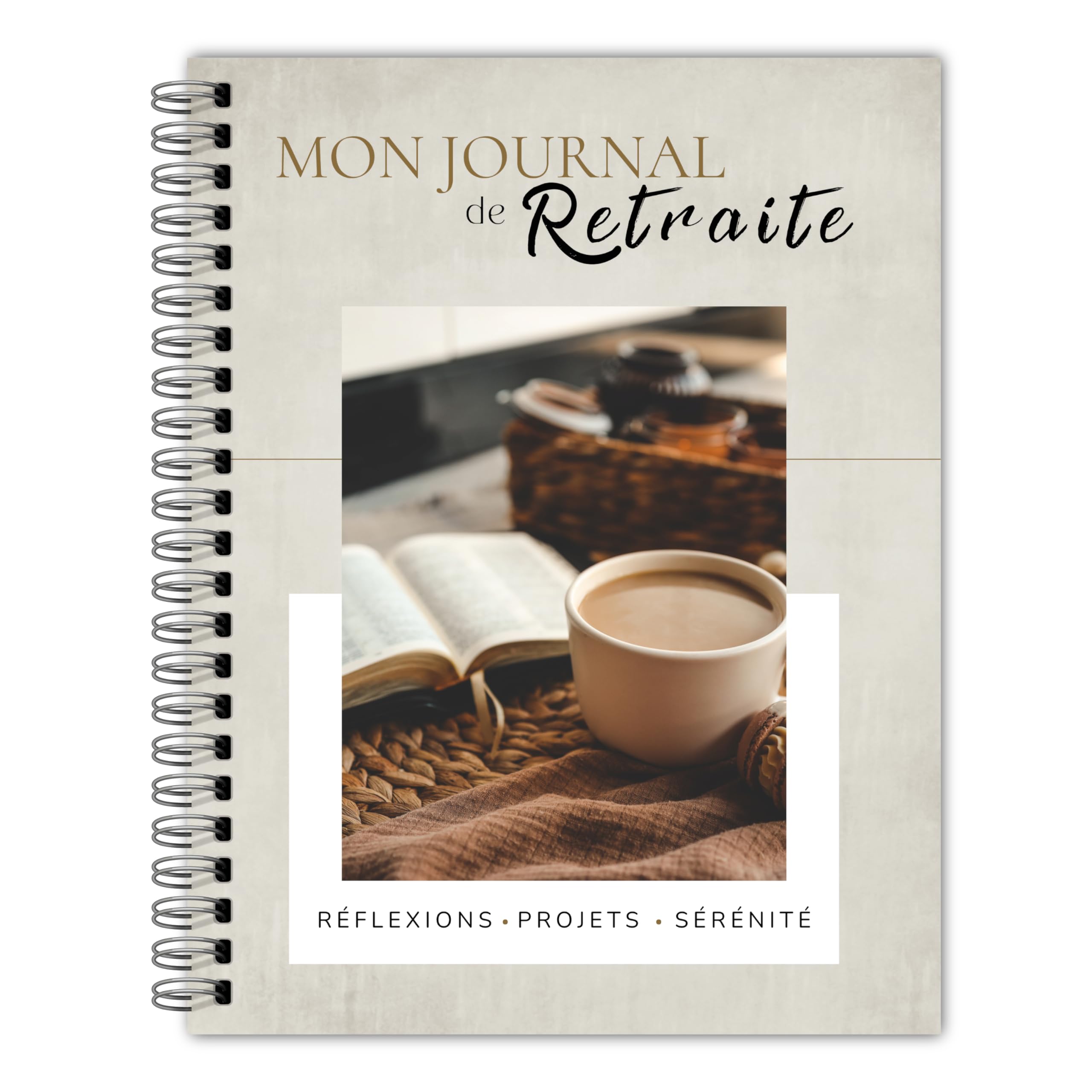 Mon Journal de Retraite, préparation, visualisation guidée, cadeau pour retraités et futurs retraités, Journal en Français, Livre de Retraite