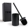 Matte Black Toilet Bowl Brush for Bathroom with Holder - Sleek Design, Sturdy, and Durable