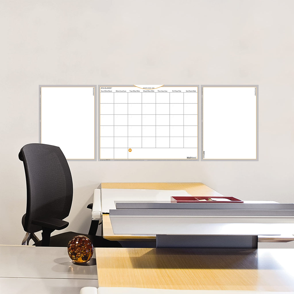at-A-Glance Wallmates Dry Erase Monthly Planning Surface, 24 X 18 Inches, Self Adhesive (AW502128)