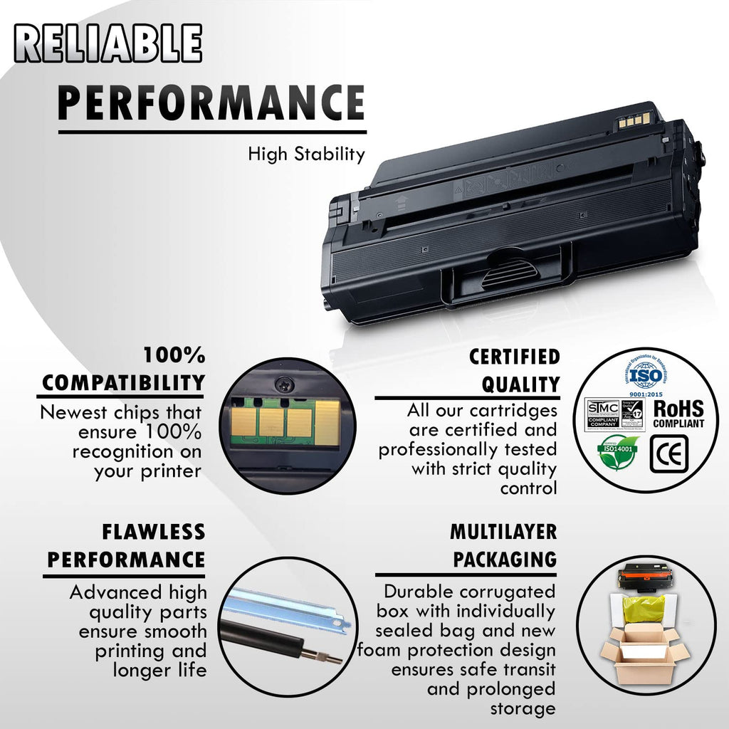 Inkfirst Compatible Toner Cartridge Compatible with Samsung D115L (MLT-D115L) D115L Black Xpress SL-M2880FW SL-M2830DW SL-M2820DW SL-M2870FW SL-M2620 SL-M2820 SL-M2670 SL-M2870