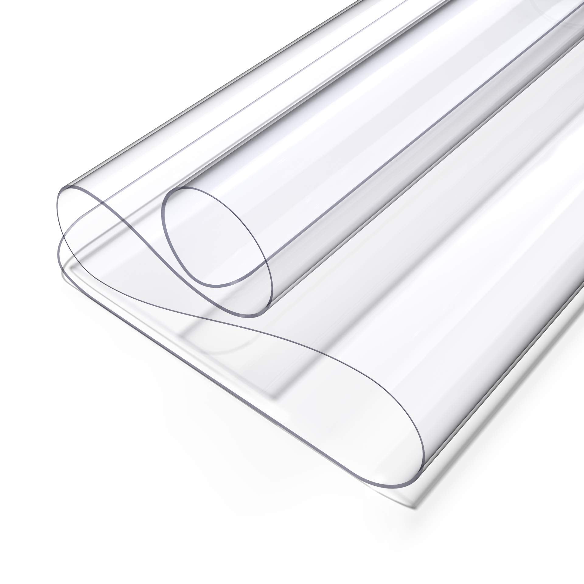 Oterri Clear Desk Mat, 24" X14” Clear Table Cover Protector, Heat Resistant & Waterproof Round Edge Durable Desk Pad Mat, Anti-Static Table Protector Pad