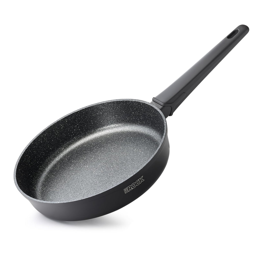 The Rock SOHO 9.5-Inch Non Stick Frying Pan – Nothing Sticks, Never Warps, Lasts Longer, Healthy Skillet with Heat-Resistant Handle, PFOA Free, Oven & Dishwasher Safe, Black