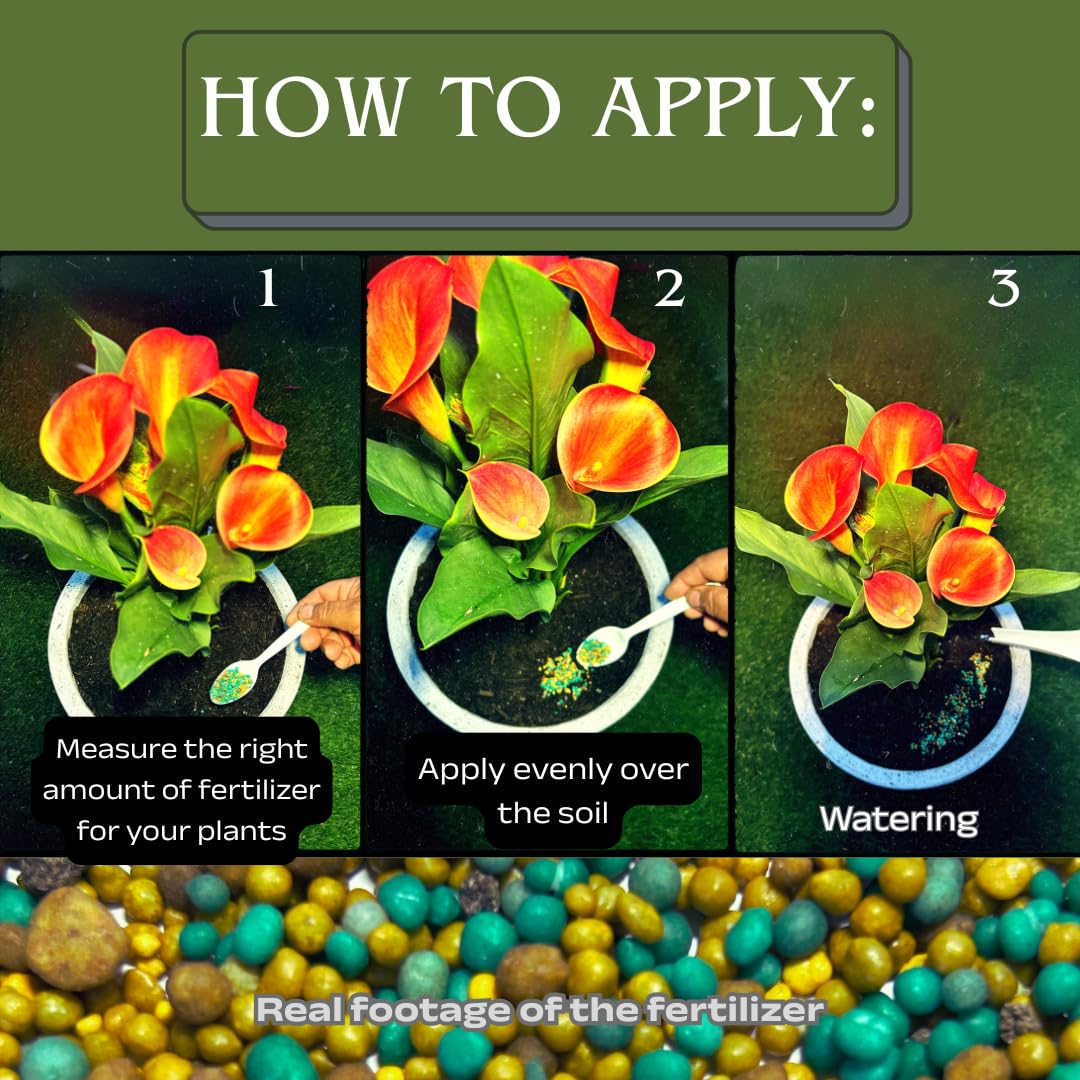 Slow-Release Plant Fertilizer 18-9-12, 750 gr. Premium Resin-Coated Granules with Micronutrients