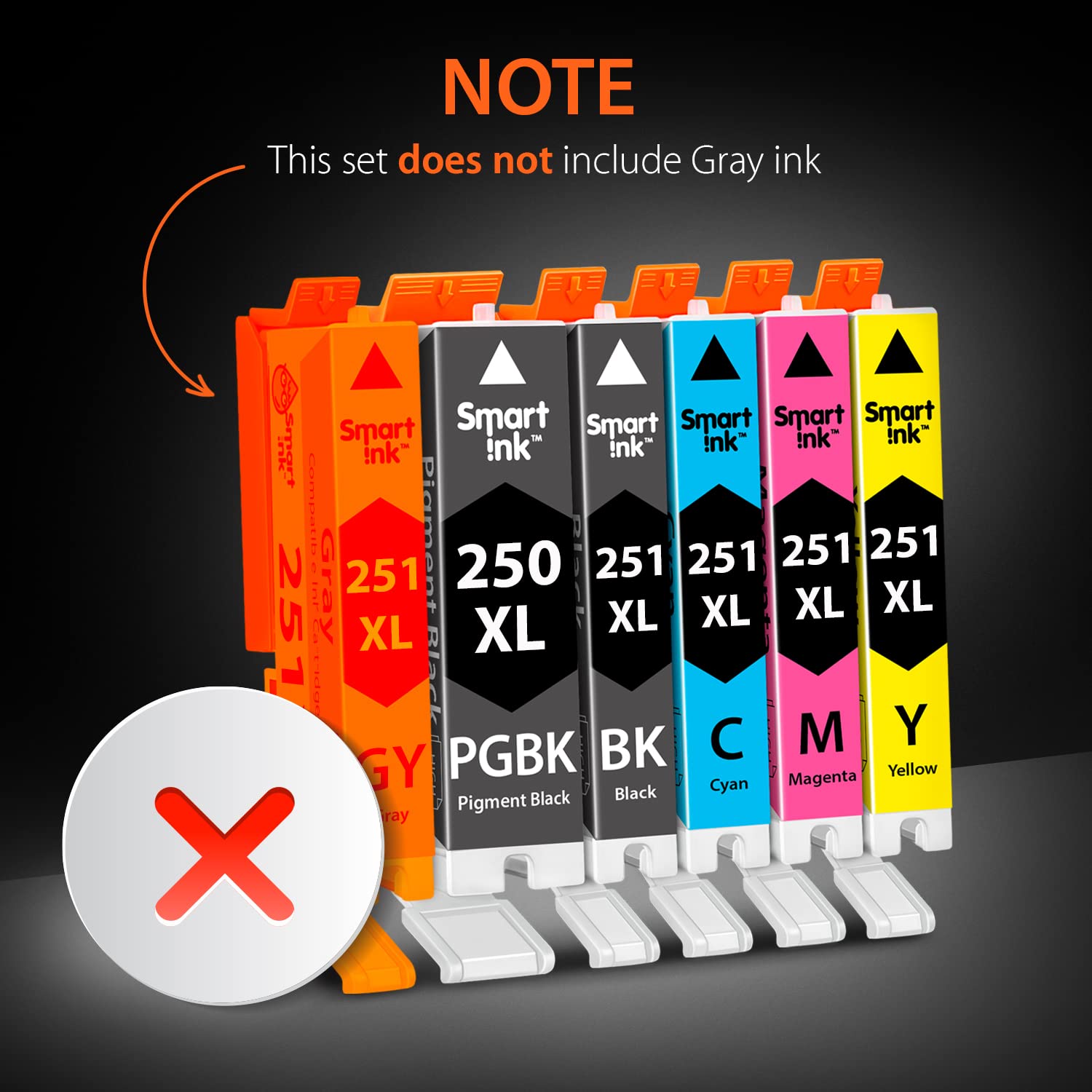 Smart Ink Compatible Ink Cartridge Replacement for Canon CLI-251XL PGI-250XL PGI 250 CLI 251 (1PGBK & 1BK/C/M/Y 10 Combo Pack) for Pixma MX722 MX922 iP7220 iX6820 MG5420 MG5422 MG5520 MG5522 MG5620