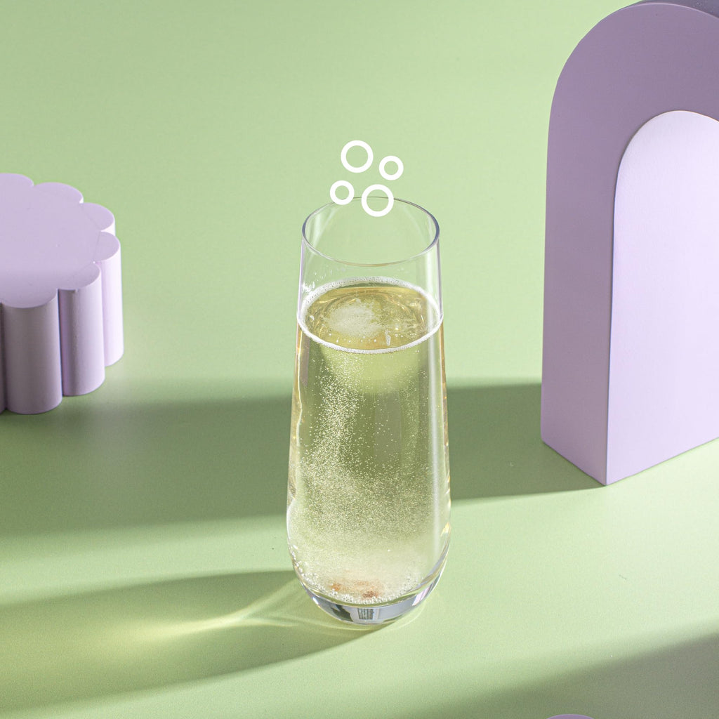 JoyJolt Milo Stemless Champagne Flutes Set of 8 Crystal Glasses. 9.4oz Champagne Glasses. Prosecco Wine Flute, Mimosa Glasses Set, Cocktail Glass Set, Water Glasses, Highball Glass, Bar Glassware