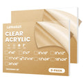 Langaelex Acrylic Sheets - 2 Pack of 12x16 1/8" Thick Clear Cast Plexiglass for Picture Frame Glass Replacement, Projects Display & Painting - Laser Cut for Smooth Edges