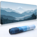 Desk Mat,Large Mouse Pad 35''×15.6'' XXL Extended Gaming Mouse Pad Mat with Non-Slip Base Stitched Eges Mousepad for Computer,Office,Keyboard and Laptop - Vector Mountain