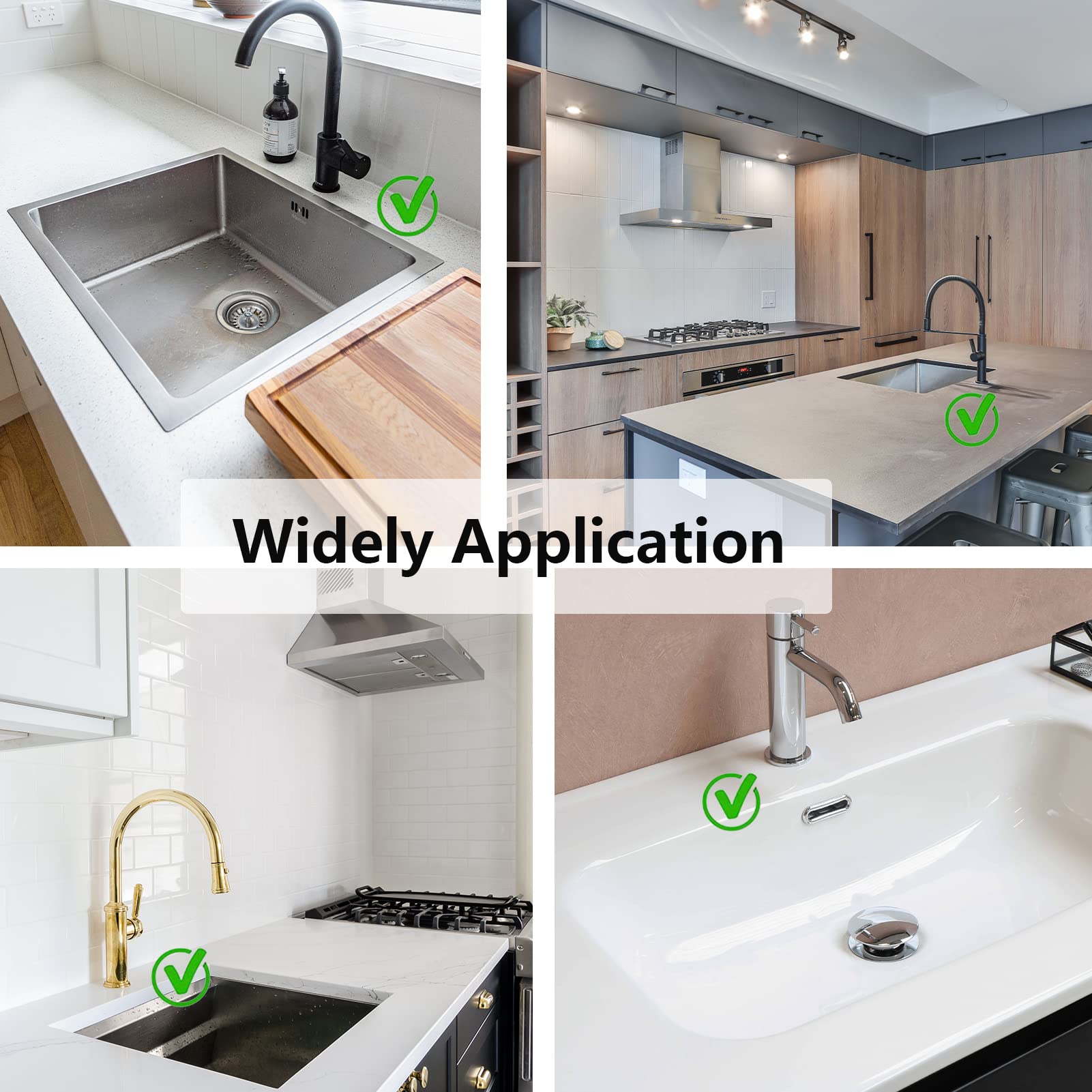 MOODKEY Kitchen Sink Splash Guard Sponge Holder for Kitchen Sink Silicone Faucet Handle Drip Catcher Tray Sink Protector for Kitchen Sink Faucet Mat Fits the Faucet Tube within 2.5"(Off-white, 17.7'')