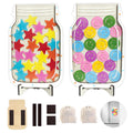 2 Pack Magnetic Reward Jar,Star and Smiley Face Reward Jar,Star Jar Reward System for Kids,Good Behavior Home Classroom Responsibility Routine Training Tool for Boys Girls