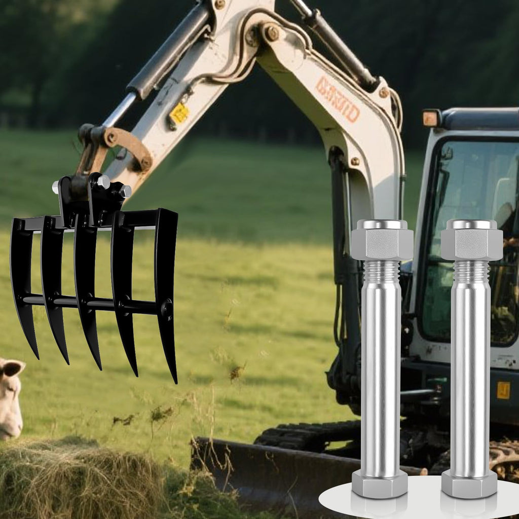 Mini Excavator Pins 0.98in/25mm,Replaceable Small Digger Attachments Link pin, Mini Excavator Auger Pin for Backhoe Accessories