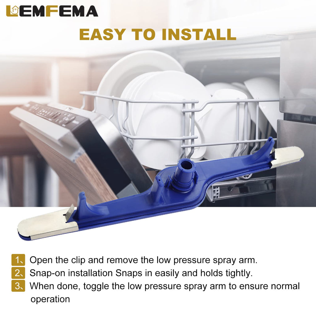 5304517203 Dishwasher Lower Spray Arm Compatible with Frigidaire and Kenmore Dishwashers parts, Replaces 154568001 154414101 154250901 154568002 (Blue)