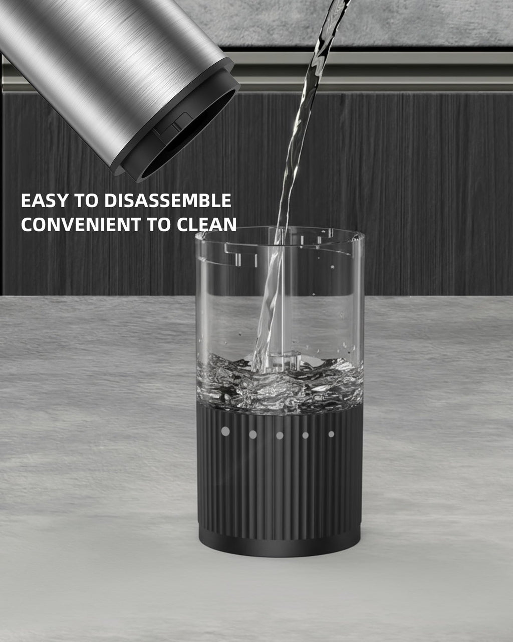 Salt and Pepper Grinder Set, Automatic Salt and Pepper Grinder, USB-C Rechargeable with 5 Adjustable Coarseness, One Hand Operation