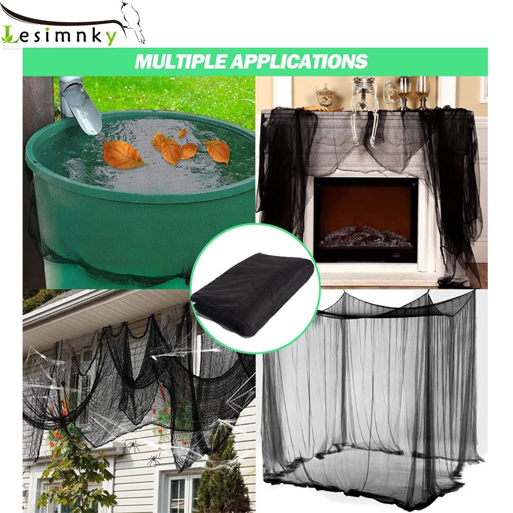 Mosquito Netting Garden Mesh Netting,33x10Ft Bird Garden Screen Mesh NettingBarrier Hunting Blind Plant Protecting Net, Insect Netting for Balcony, Apartments, Garden Patio（Black）