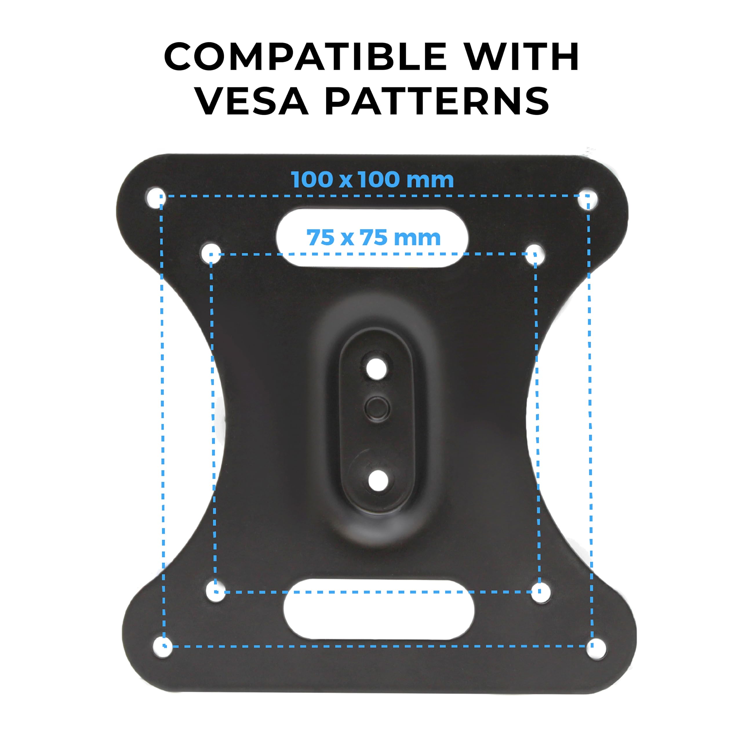 HumanCentric VESA Mount Adapter Compatible with MSI Optix MAG341CQ, AG32C, AG32CQ, G24C, G27C, G27C2 Monitors, Does Not Fit MAG24C, for 75x755 and 100x100mm Patterns