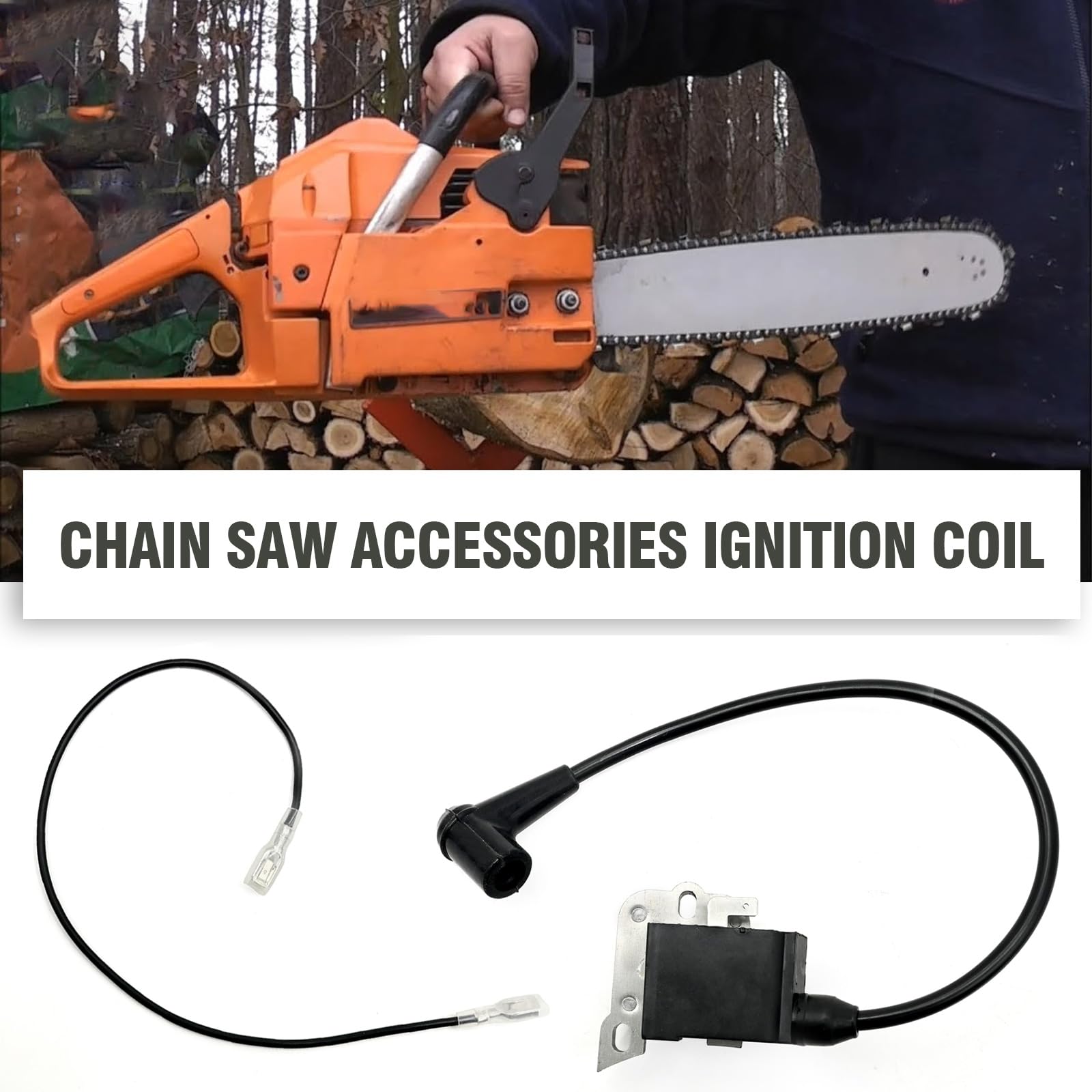 SYOWADA 503901401 Ignition Coil Replacement For Husqvarna 50 51 55 61 257 261 262 266 268 272 Chainsaw, 544018401 Ignition Coil With Cable