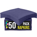 Exquisite 50 Pack Dark Purple Paper Napkins, 2 Ply Disposable Luncheon Napkins, Perfect for Weddings, Birthdays, and Everyday Use
