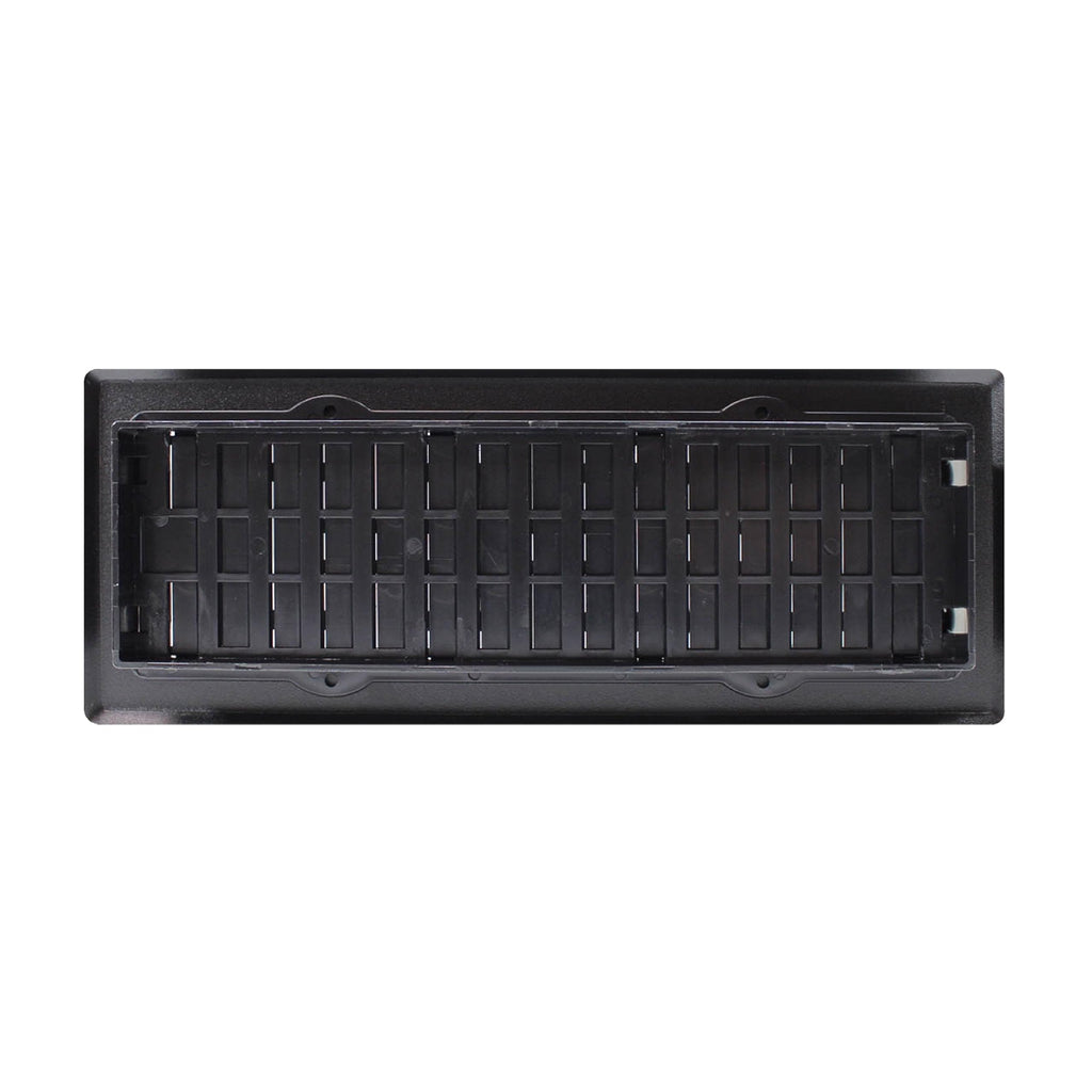 Decor Grates AJH310-BLK Oriental Floor Register, 3x10 Inches, Textured Black
