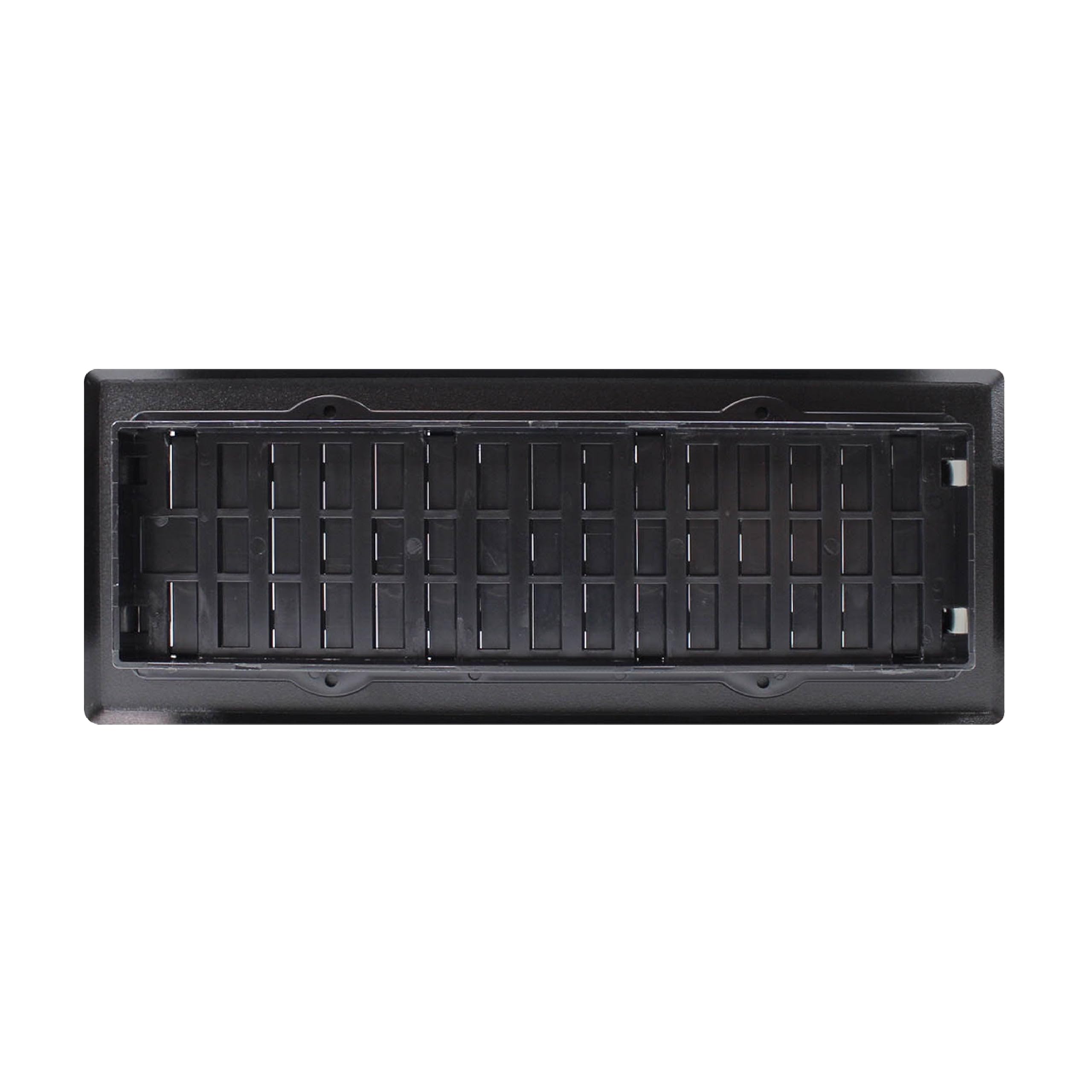 Decor Grates AJH310-BLK Oriental Floor Register, 3x10 Inches, Textured Black