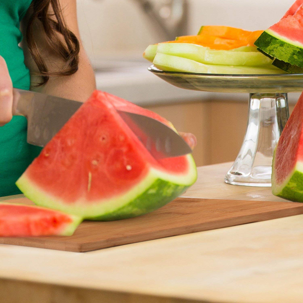Cutting Board Set - 3 Piece Bamboo Cutting Boards, Wooden Cutting Board for Kitchen, Non Toxic Chopping Board for Food Prep, Serving, Meal Prep, Carving Meat, Fruits, Vegetables, Bread, Cheese, Snacks