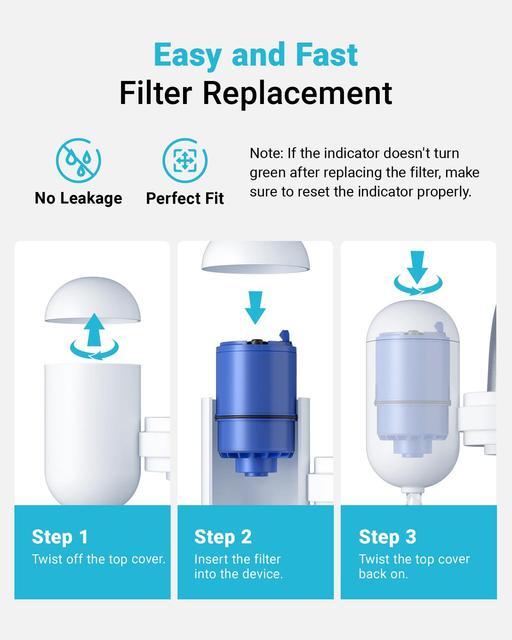 AQUACREST NSF Certified Water Filter, Replacement for Pur® RF-9999® Faucet Water Filter, Pur® Faucet Model FM-2500V, FM-3700, PFM150W, PFM350V, Pur-0A1 (Pack of 3), Model No.: AQU-CF08A