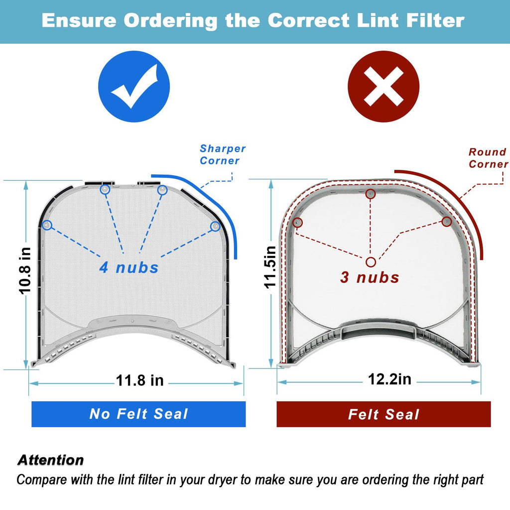 UPDATED ADQ56656401 Dryer Lint Filter Replacement for LG and Kenmore Dryer Lint Screen Replaces 1462822, AP4457244, PS3531962, AH3531962, EA3531962