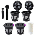 4 Pack Reusable K Cups Compatible with Keurig Supreme and K-Supreme Plus, Refillable Coffee Pods with Filter Paper Fit for Keurig Supreme Coffee Maker