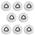 8Pack Spin Mop Head Refill, Universal 360°Mop Head Replacement for Vileda EasyWring Spin Mop, Microfiber Spin Mop Refills, Easy Cleaning Mop Head Replacement