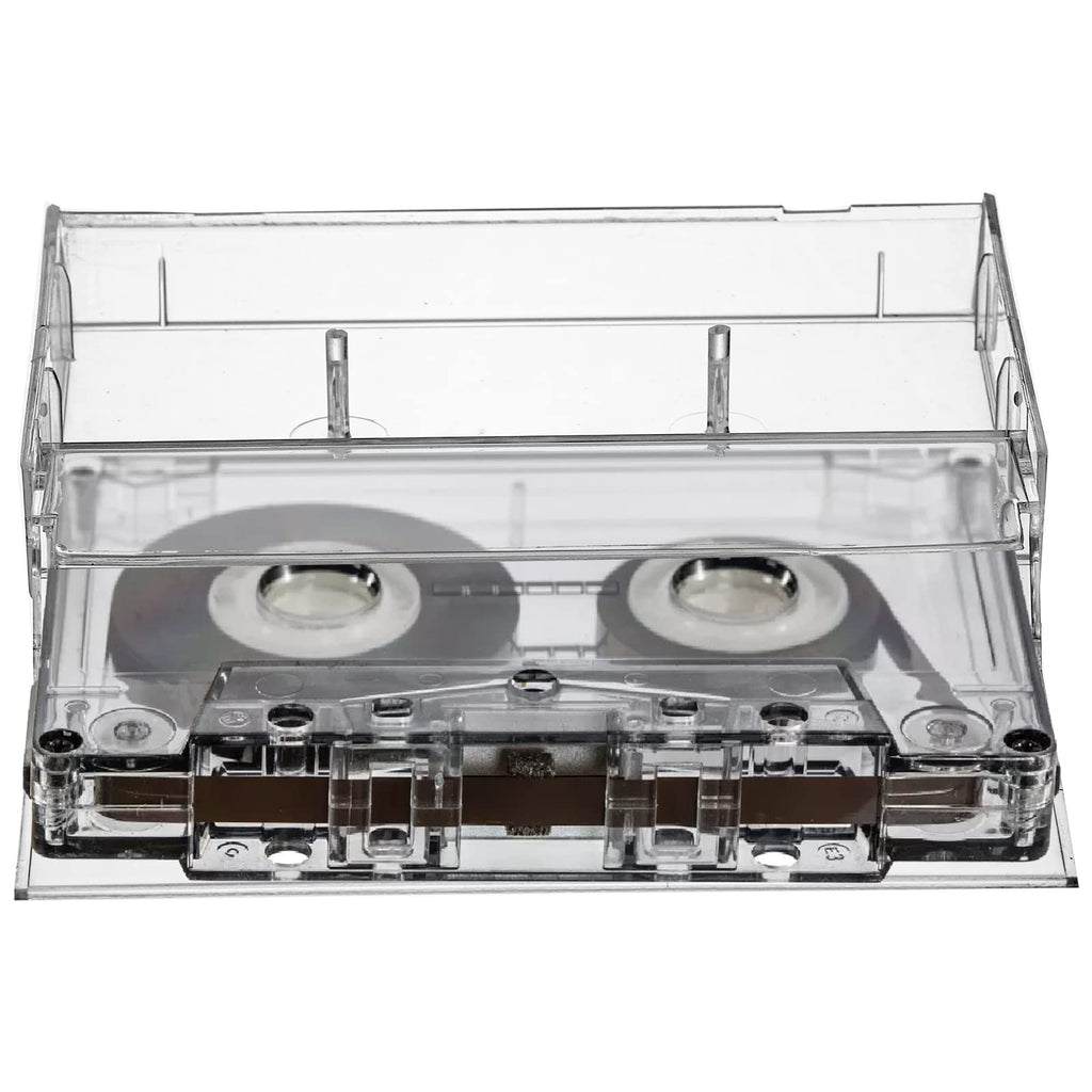 Fasmov 30 Pack Cassette Tape Cases, Clear Plastic Storage Cases, Perfect for Audio Cassette Tape Organization, 4.25" L x 2.75" W x 0.6" H
