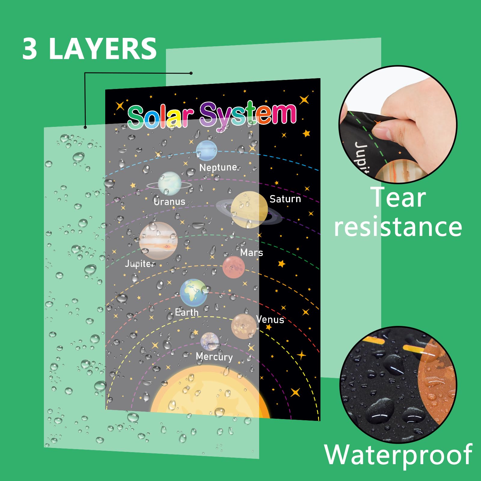 Pack of 22 11" x 17" Educational Posters for Toddlers Kindergarten Homeschool Supplies Classroom Decorations Preschool Distance Learning Decor ABC Poster Numbers and More