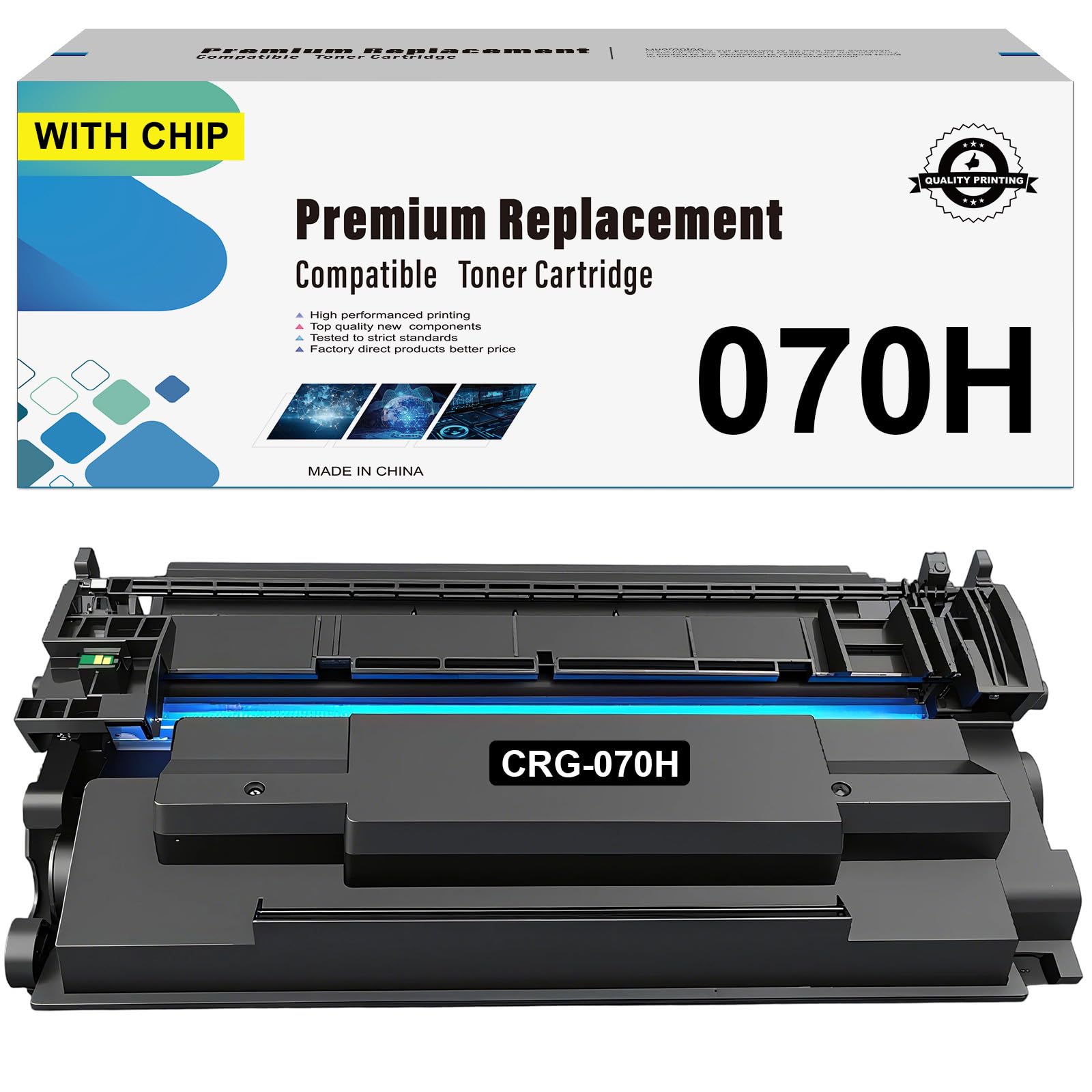 Aseker Compatible 070H CRG070H CRG-070H Black Toner Cartridge for Canon ImageCLASS MF465dw MF462dw MF460 LBP240 LBP246dw LBP247dw Printers High Capacity 10200 Pages (1 Pack)