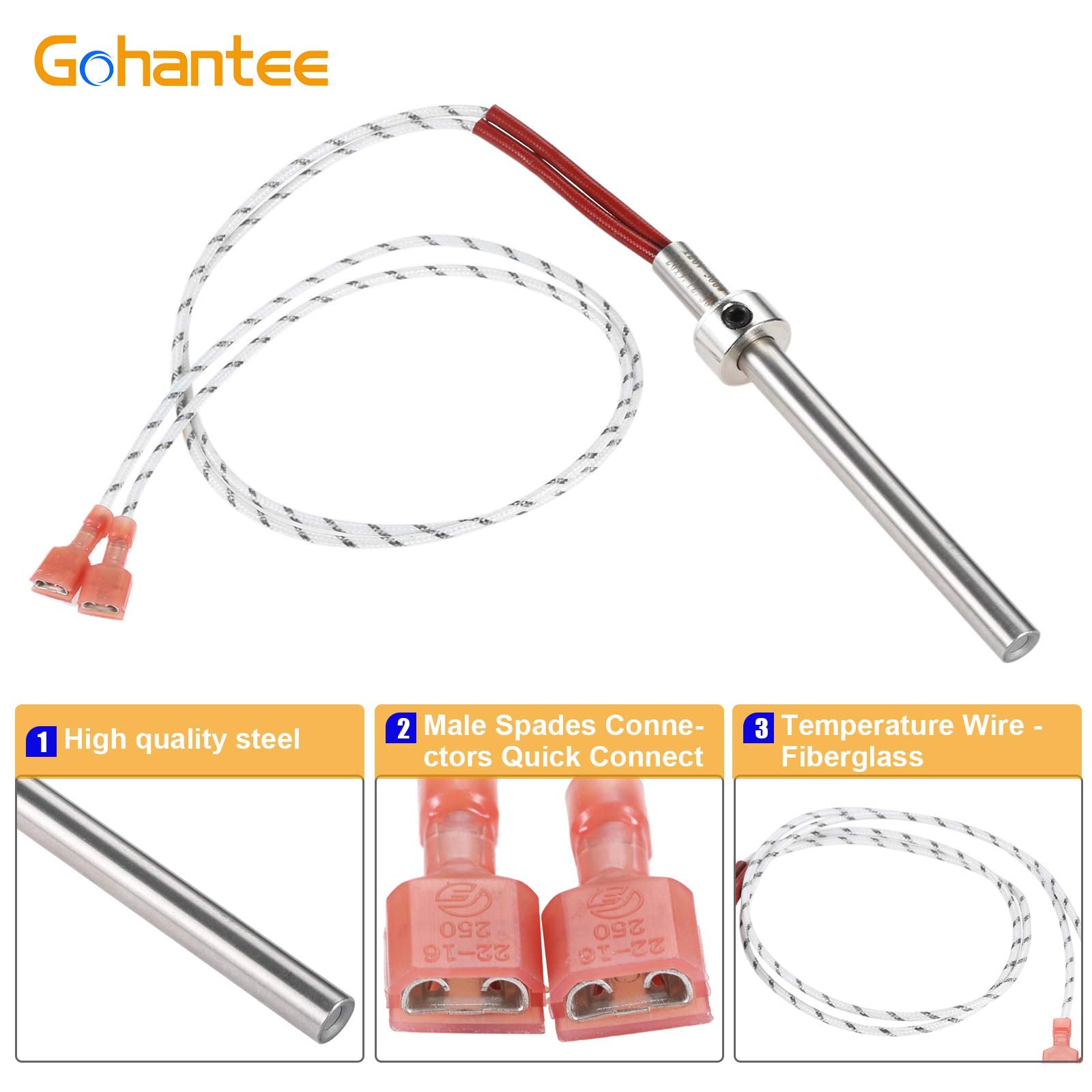 PU-CHA Igniter Compatible with Englander Pellet Stove Igniter, England Stove Works Igniter 300W 4.75"