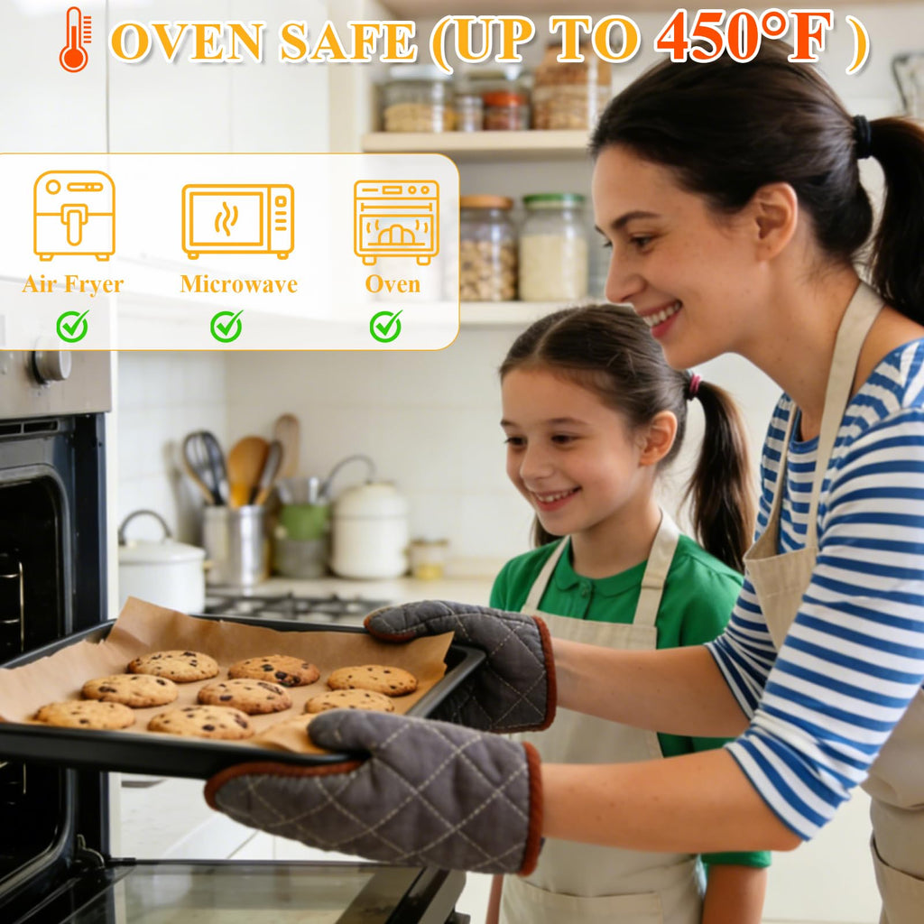 cyrico Parchment Paper Sheets for Baking, 220 Pcs 12x16 Inch Unbleached Baking Paper, Heavy Duty Non-Stick Pre-Cut Sheets for Cooking, Grilling, Steaming, Wrapping Foods, Oven and Air Fryer Use