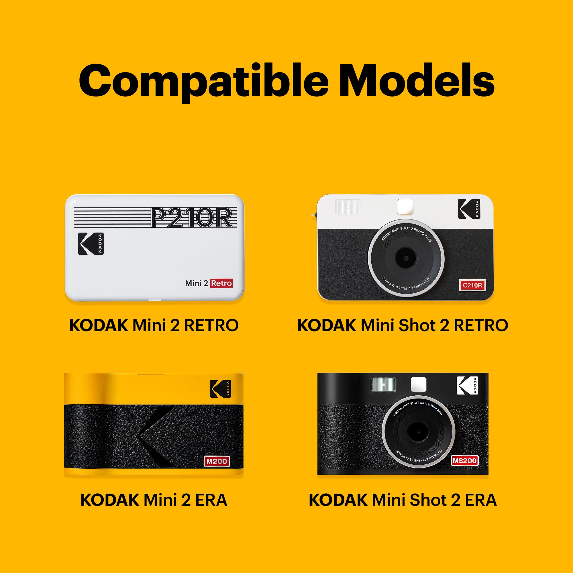 Kodak 4PASS Film Cartridge 5.4 x 8.6 cm (60 Sheets) for Kodak Mini 2 Retro and Mini Shot 2 Retro